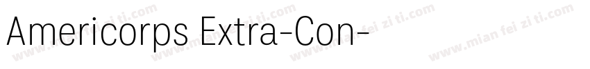 Americorps Extra-Con字体转换